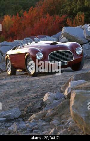 1949 Ferrari 166 MM Barchetta., corps de Carrozzeria Touring de Milan. Banque D'Images