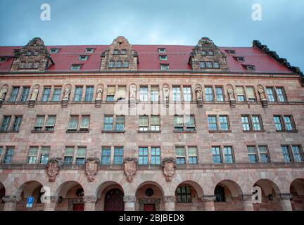 Palais de justice de Nuremberg Banque D'Images