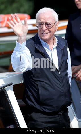 VENISE, ITALIE - SEPTEMBRE 06 : Michael Caine est vu lors du 74ème Festival du film de Venise le 6 septembre 2017 à Venise, Italie Banque D'Images