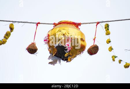 Dahi Hundie, Janmashtami Gokul Ashtami Govinda Festival, Inde Banque D'Images