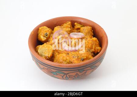 Besan gatte ki sabji. Banque D'Images