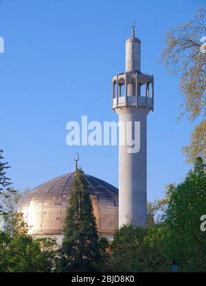 Dome et Minaret Regents Park Londres Angleterre Banque D'Images