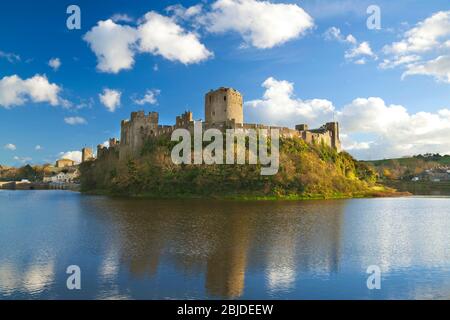 Château de Pembroke, Pembrokeshire, Pays de Galles, Royaume-Uni Banque D'Images