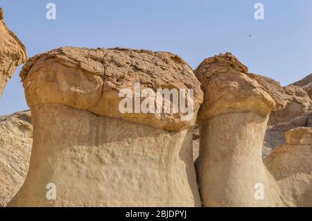 Formation naturelle de roches et de grottes dans la région orientale d'Al Hasa en Arabie Saoudite Banque D'Images