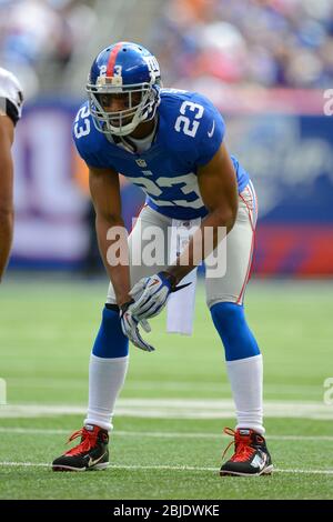 16 septembre 2012: New York Giants angle back Corey Webster (23) pendant une semaine 2 NFL NFC match up entre les Tampa Bay Buccaneers et les New York Giants Banque D'Images