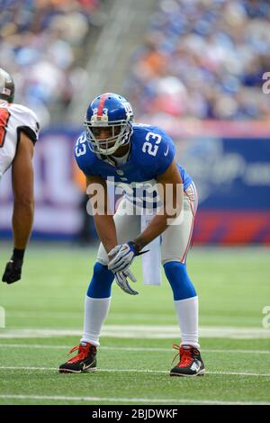 16 septembre 2012: New York Giants angle back Corey Webster (23) pendant une semaine 2 NFL NFC match up entre les Tampa Bay Buccaneers et les New York Giants Banque D'Images