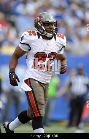 16 septembre 2012: Tampa Bay Buccaneers courant de retour Doug Martin (22) pendant une semaine 2 NFL NFC match up entre les Tampa Bay Buccaneers et New York Gi Banque D'Images