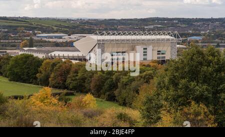 elland road en automne Banque D'Images