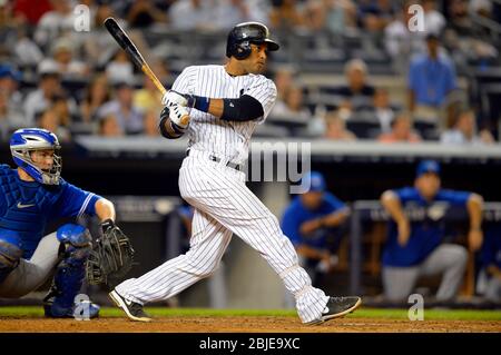 21 août 2013 : deuxième contremaître de New York Yankees Robinson Cano (24) lors d'un match de la MLB joué entre les Blue Jays de Toronto et les Yankees de New York à Yan Banque D'Images