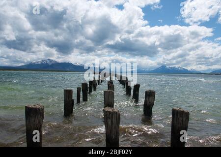 J'ai pris cette photo à Puerto Natales en une journée de repos à partir de ma visite à vélo de Patagonie Banque D'Images