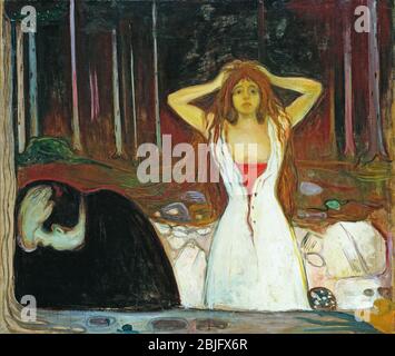 The Ashes by Edvard Munch, 1894. The National Gallery in Oslo, Norvège Banque D'Images