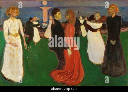 La danse de la vie par Edvard Munch, 1890. La Galerie nationale d'Oslo, Norvège Banque D'Images