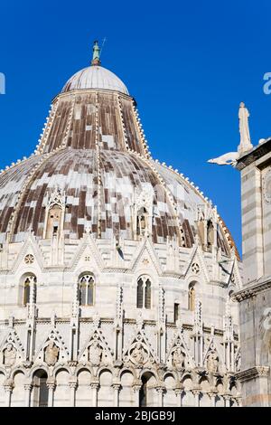 Baptistère à Pise City, Toscane, Italie, Europe Banque D'Images