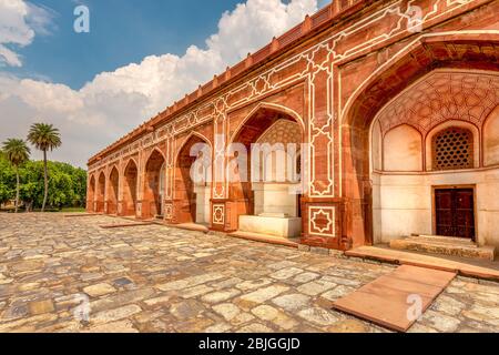 Tombe de Humayun, mausolée de l'empereur Mughal Humayun à New Delhi, Inde Banque D'Images