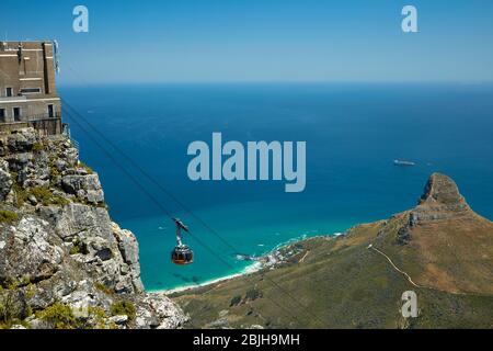 Téléphérique de Table Mountain, Cape Town, Afrique du Sud Banque D'Images