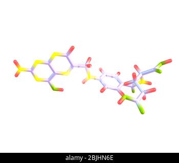 L'acide folique est une forme de vitamine B soluble dans l'eau Banque D'Images