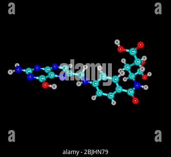 L'acide folique est une forme de vitamine B soluble dans l'eau Banque D'Images