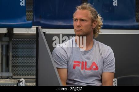 Dmitry Tursunov au tournoi de tennis obligatoire Mutua Madrid Open WTA Premier 2019 Banque D'Images