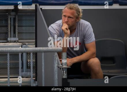 Dmitry Tursunov au tournoi de tennis obligatoire Mutua Madrid Open WTA Premier 2019 Banque D'Images