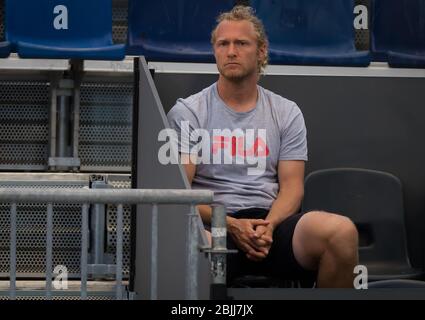 Dmitry Tursunov au tournoi de tennis obligatoire Mutua Madrid Open WTA Premier 2019 Banque D'Images