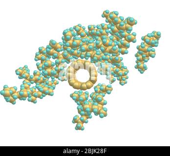 Nanotube de carbone à paroi unique - matériau composite en polyéthylène Banque D'Images