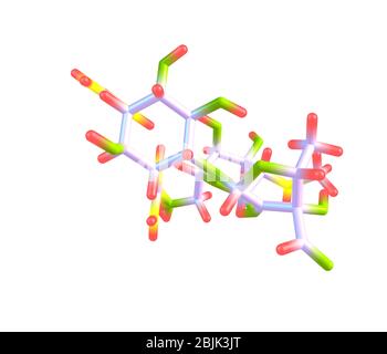 La streptomycine est un médicament antibiotique (antimycobactérien), le premier d'une classe de médicaments appelés aminoglycosides à être découvert, et c'était le premier cu Banque D'Images