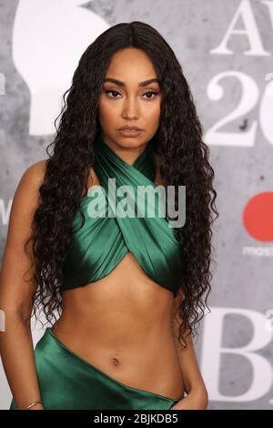 Leigh-Anne Pinnock assiste aux BRITS Awards 2019 à l'O2 Arena le 20 février 2019 à Londres, au Royaume-Uni. Banque D'Images