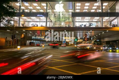 L'Apple Store, Hong Kong, Chine. Banque D'Images