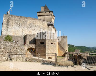 Castelnaud, Dordogne, France - 7 septembre 2018 : Château de Castelnaud, forteresse médiévale à Castelnaud-la-Chapelle, Dordogne, Aquitaine, France Banque D'Images