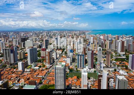 Villes de plages dans le monde. La ville de Fortaleza, Etat de Ceara Brésil. Banque D'Images