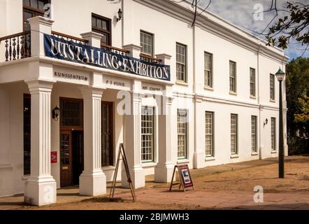 Afrique du Sud, Stellenbosch, le Braak, Bloem Street, 1862 Rhenish Institute, autrefois utilisé comme pension scolaire pour les filles par les missionnaires, maintenant Art Banque D'Images