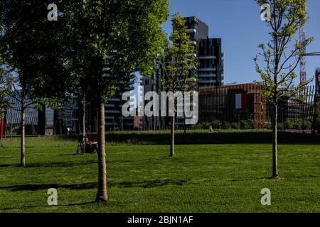 Vue générale de Milan pendant le verrouillage en raison de l'urgence du coronavirus, Milan, 29 avril 2020 Banque D'Images