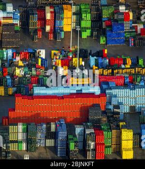 t-log trinklogistik GmbH sur Hafenstrasse dans la zone industrielle de Hamm, 04.02.2017, vue aérienne, Allemagne, Rhénanie-du-Nord-Westphalie, Ruhr Area, Hamm Banque D'Images