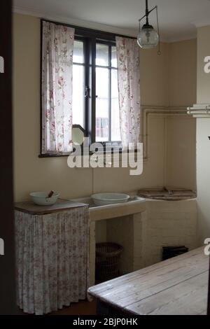 Intérieur de cuisine d'antan, Birmingham, Angleterre, Royaume-Uni Banque D'Images