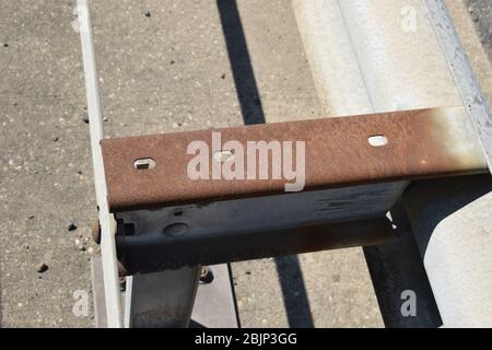 L'Autobahn, vide et endommagé comme rarement vu Banque D'Images