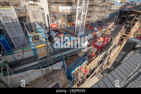 Site de construction de la centrale électrique de Battersea. Un important projet de construction et de réaménagement de la centrale électrique de Battersea, Londres. Banque D'Images