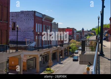 Morristown, Tennessee, États-Unis - 14 avril 2020: Morristown s'installe en 1787 et est incorporé en 1855. C'est le quartier historique a été reconstruit après un Banque D'Images