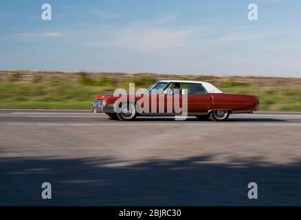 Berline DeVillle 1973 de Cadillac, voiture de luxe américaine classique Banque D'Images