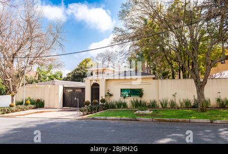 Maison de Nelson Mandela à Houghton (Johannesburg) où il est décédé le 5 décembre 2013 Banque D'Images