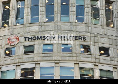 Thomson Reuters Building à Canary Wharf, East London, Royaume-Uni Banque D'Images