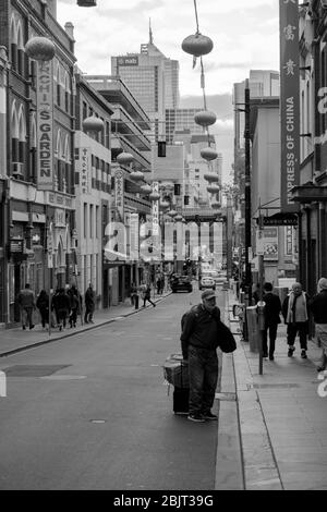 Streetlife de Melbourne, Australie Banque D'Images