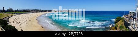 Panorama de Bondi Beach à Sydney Banque D'Images