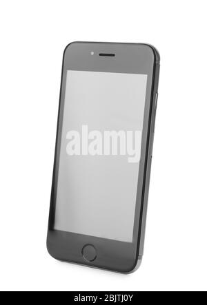 KIEV, UKRAINE - 24 NOVEMBRE 2017: IPhone moderne 6 s Space Gray avec écran vide sur fond blanc Banque D'Images