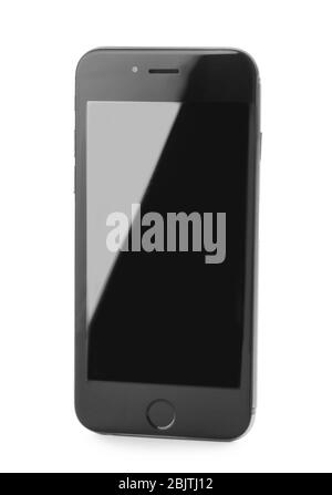 KIEV, UKRAINE - 24 NOVEMBRE 2017: IPhone moderne 6 s Space Gray avec écran vide sur fond blanc Banque D'Images