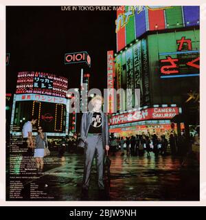 Public image Limited - couverture originale de l'album en vinyle - Live in Tokyo - 1983 Banque D'Images