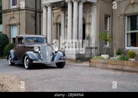 Voiture américaine classique 1935 de REO Flying Cloud coupé Banque D'Images