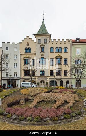 Municipio (mairie) à Bressanone / Brixen, Tyrol du Sud, Italie Banque D'Images