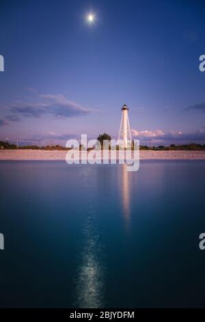 Gasparilla Island Lighthouse à Boca Grande. Boca Grande, en Floride, aux États-Unis. Banque D'Images