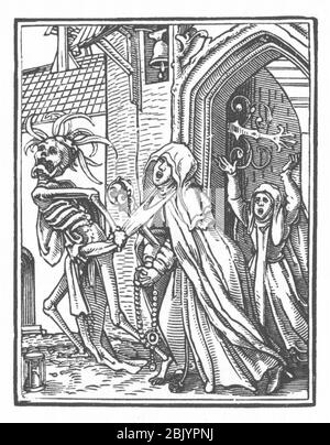 Holbein danse Macabre 15. Banque D'Images