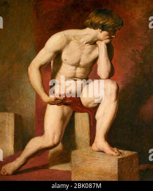 Homme Cassis William Etty. Banque D'Images